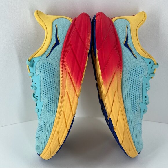 Hoka One One Arahi 7 Women's Running Shoes 8.5B Blue/Yellow/Red Lightweight - Picture 7 of 12
